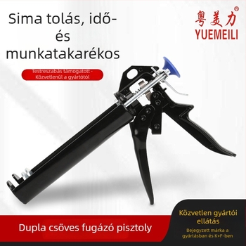 Kétcsöves fugázópisztoly csempéhez — teljesen fémből, munkaerő-megtakarító eszköz burkoláshoz