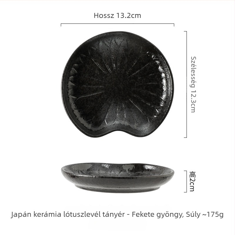 Porcelán lotusleveles tányér, 5 hüvelykes, kis tál sushihoz és desszerthez, vintage stílusú étkészlet