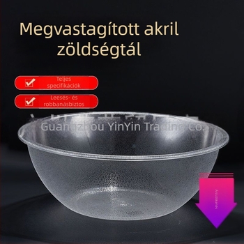 Mala Tang zöldségválogató tál, kör alakú, átlátszó akril