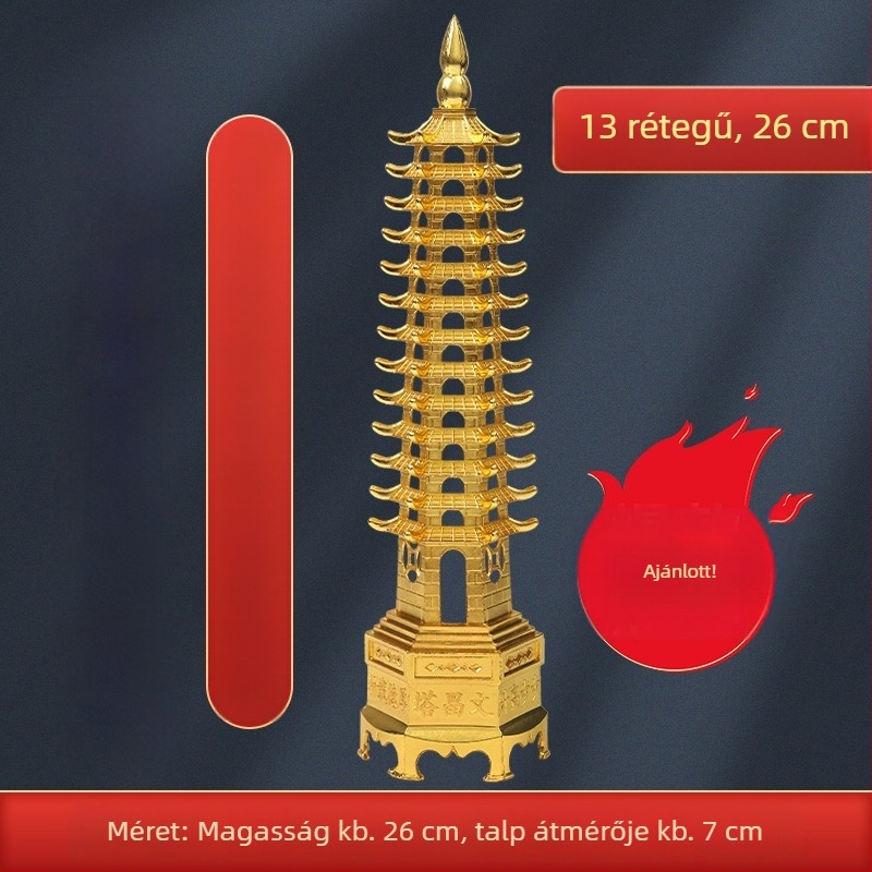 Ötvözetből készült torony íróasztali dekoráció karrier előrelépéshez és vizsgasikerhez