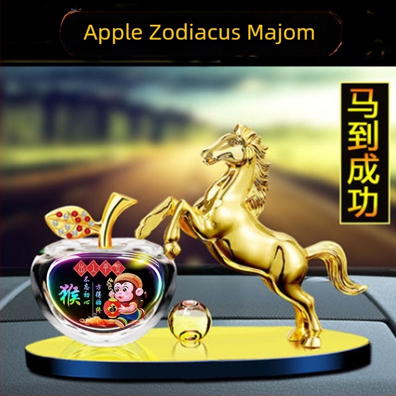 Autóillatosító dekoráció tizenkét állatból álló zodiákus motívummal