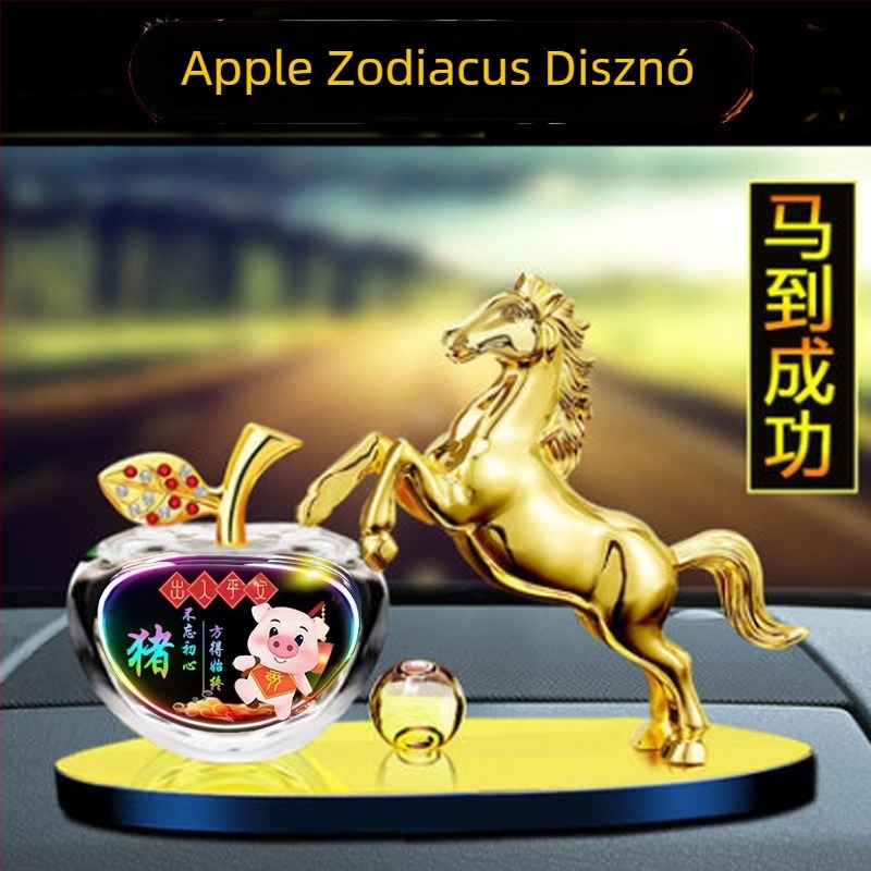 Autóillatosító dekoráció tizenkét állatból álló zodiákus motívummal