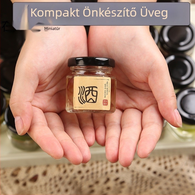 Mini üveg 800 ml infúzióhoz és savanyításhoz – lezárt, élelmiszer-minőségű
