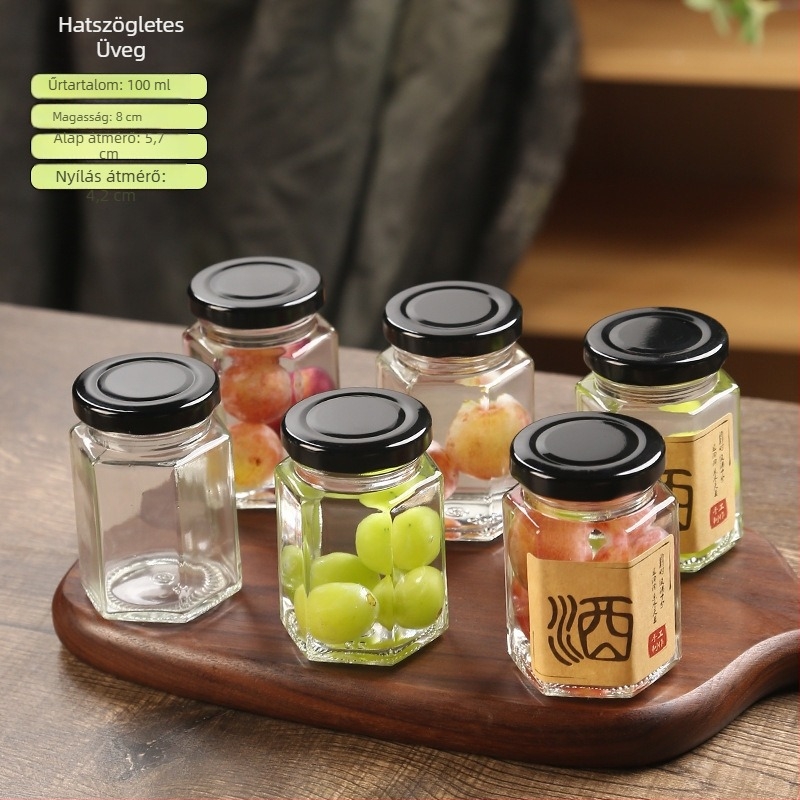Mini üveg 800 ml infúzióhoz és savanyításhoz – lezárt, élelmiszer-minőségű