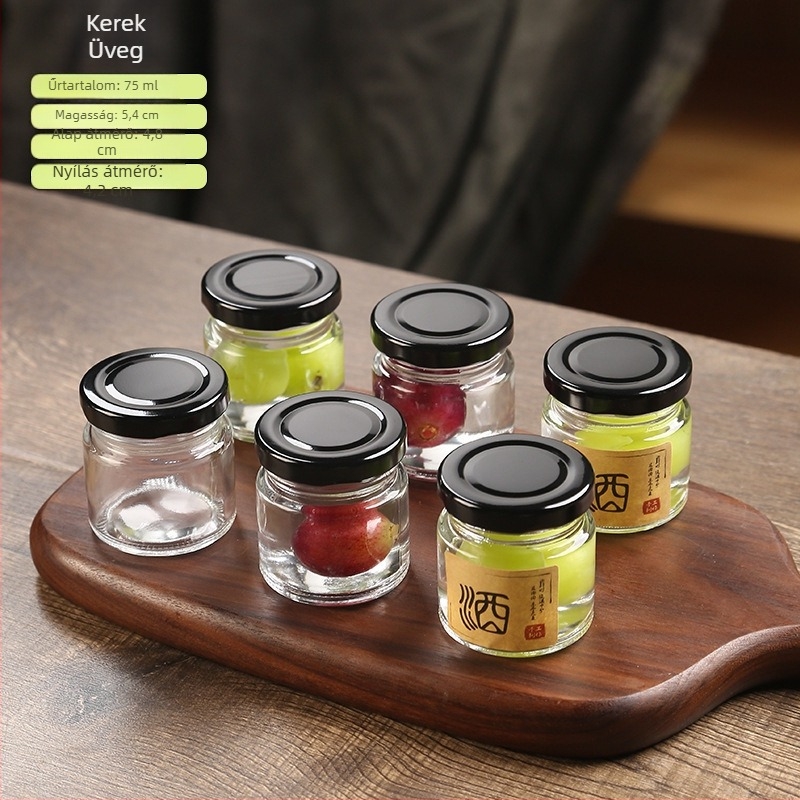 Mini üveg 800 ml infúzióhoz és savanyításhoz – lezárt, élelmiszer-minőségű