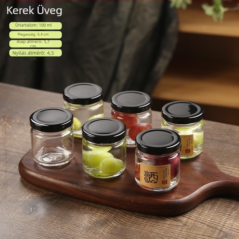Mini üveg 800 ml infúzióhoz és savanyításhoz – lezárt, élelmiszer-minőségű