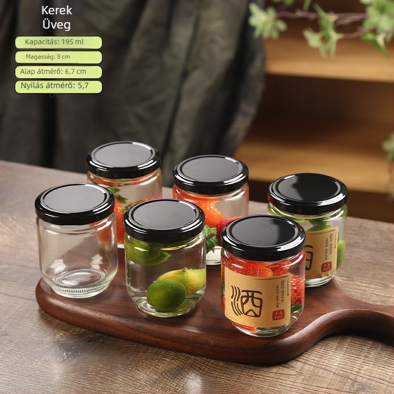 Mini üveg 800 ml infúzióhoz és savanyításhoz – lezárt, élelmiszer-minőségű