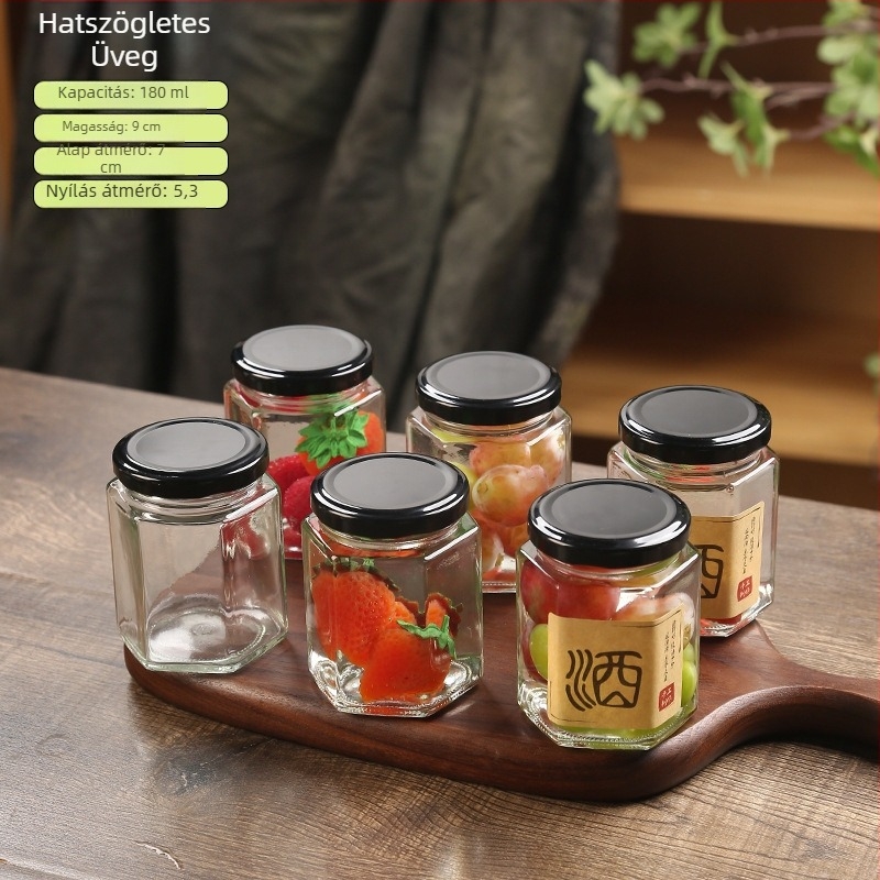 Mini üveg 800 ml infúzióhoz és savanyításhoz – lezárt, élelmiszer-minőségű