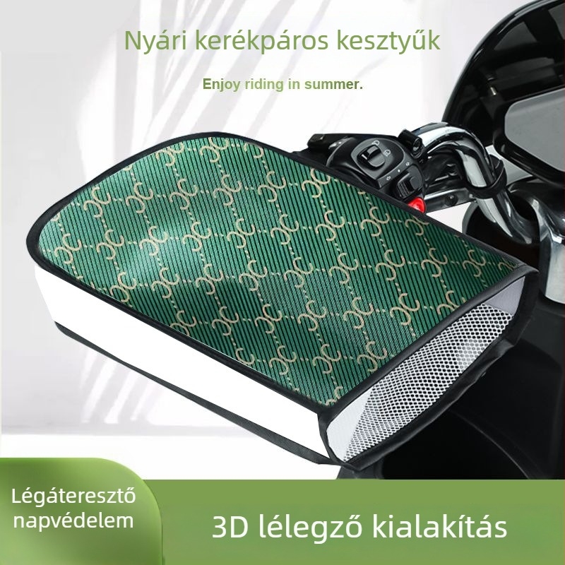 Nyári elektromos járművek napvédő kesztyűi kibővíthető napárnyékolóval, lélegző, kormányvédő borítással, vízálló és szélálló