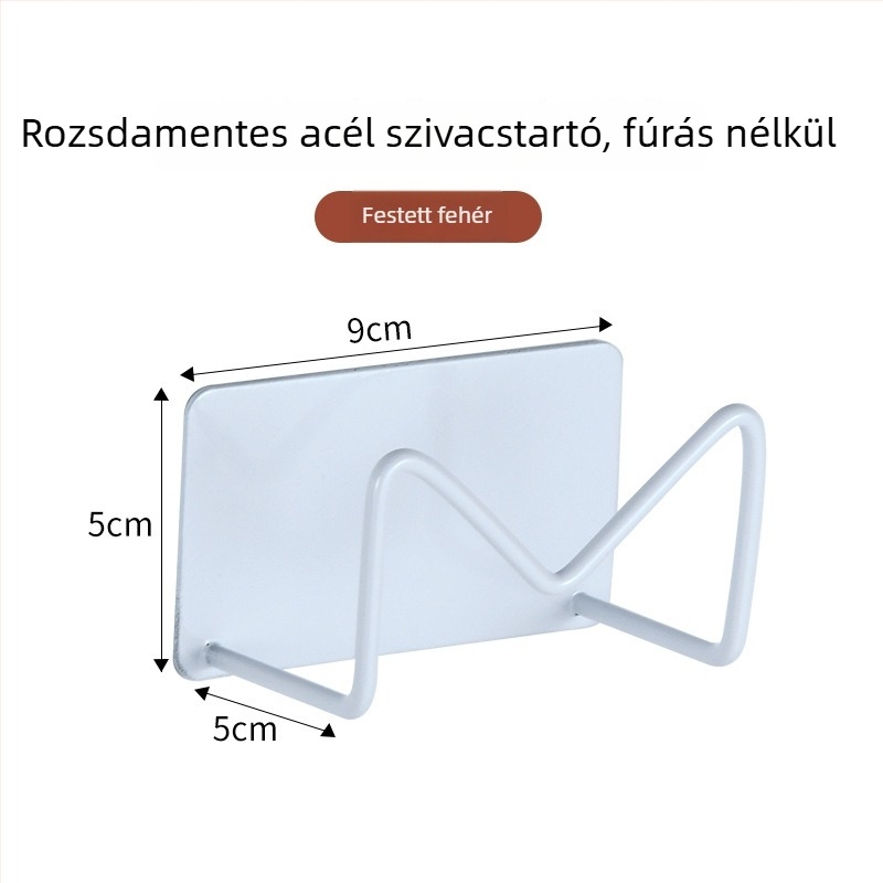 304 rozsdamentes acél szivacs tartó konyhához, fúrás nélküli, mosogató alatti szárító polc