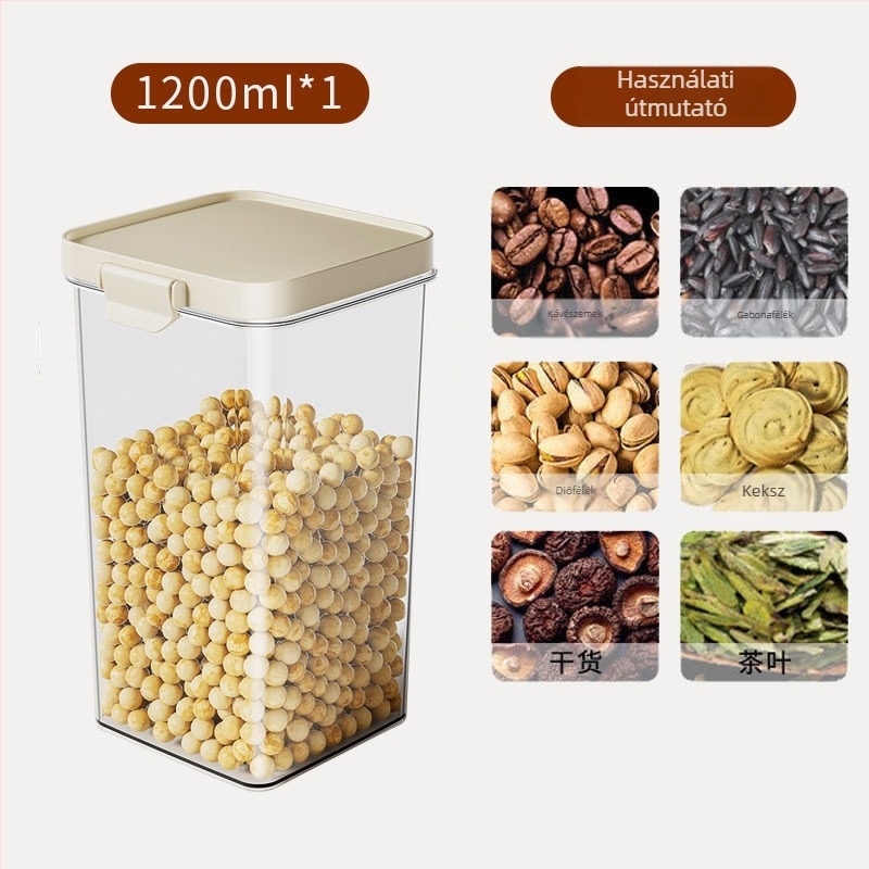 Műanyag, zárható élelmiszertároló edény, négyszögletes, 300 ml alatti űrtartalom, konyha és hűtő.