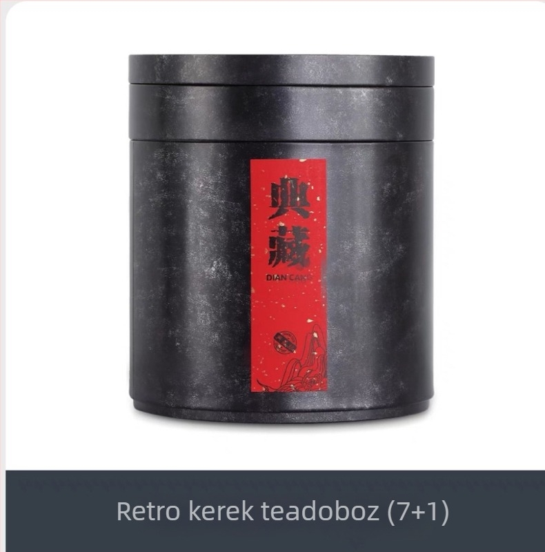Új Yunnan Pu'er Fuding fehér tea – tea cake fémdobozban, hordozható mini fémdoboz