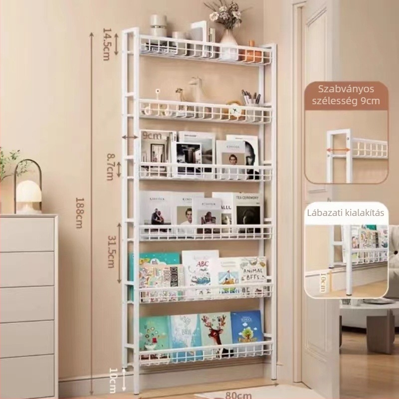Új falra szerelhető konyhai tároló, több-szintű, helytakarékos, modern minimalista kialakítás