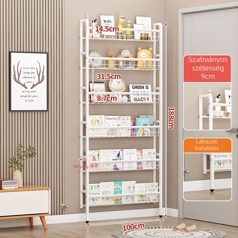 Új falra szerelhető konyhai tároló, több-szintű, helytakarékos, modern minimalista kialakítás