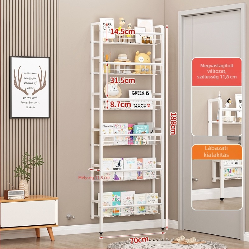 Új falra szerelhető konyhai tároló, több-szintű, helytakarékos, modern minimalista kialakítás