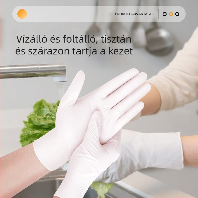 Yingke nitril egyszer használatos kesztyűk közvetlen élelmiszer-kontaktusra, otthoni, ipari és laboratóriumi felhasználásra, érintőképernyő-kompatibilis