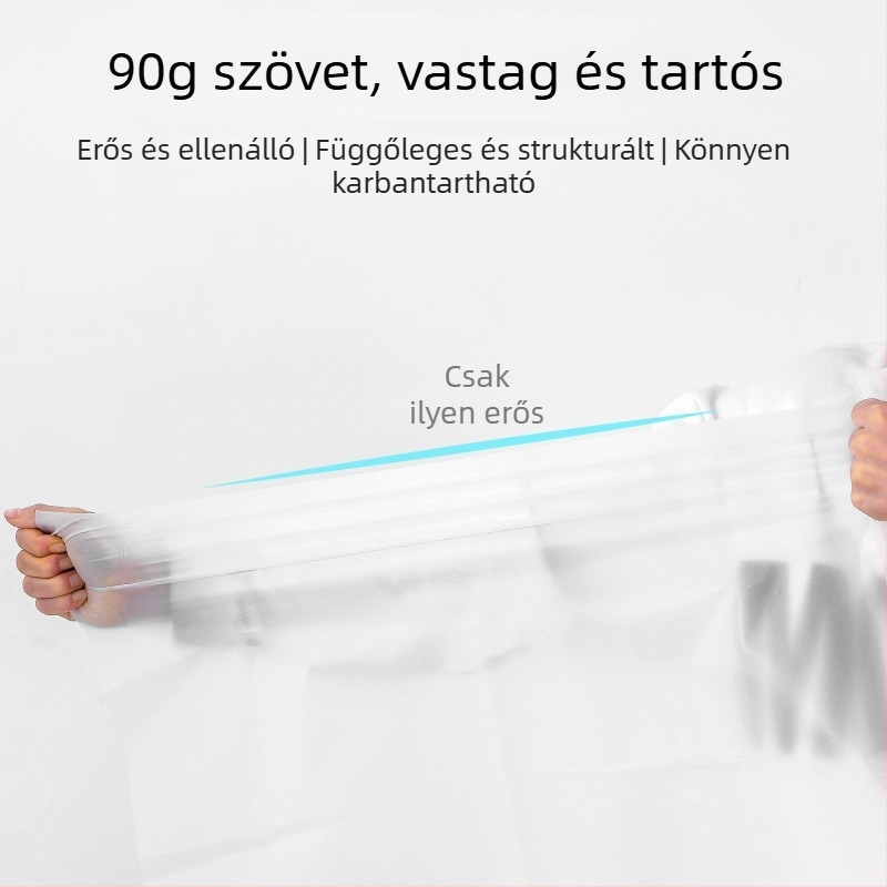 PEVA vastagított ruházat porvédő borítás, átlátszó, felakasztható ruhatartó a gardróbba