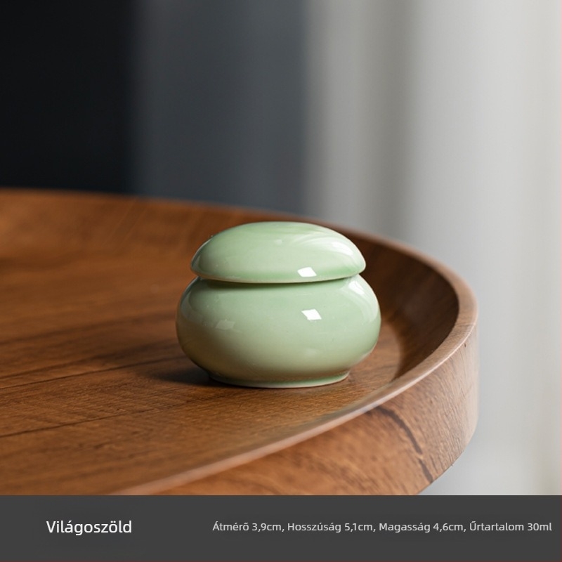 30 g antik stílusú rúzsos üveg, mini kerámia tartály, zárható porcelán üveg