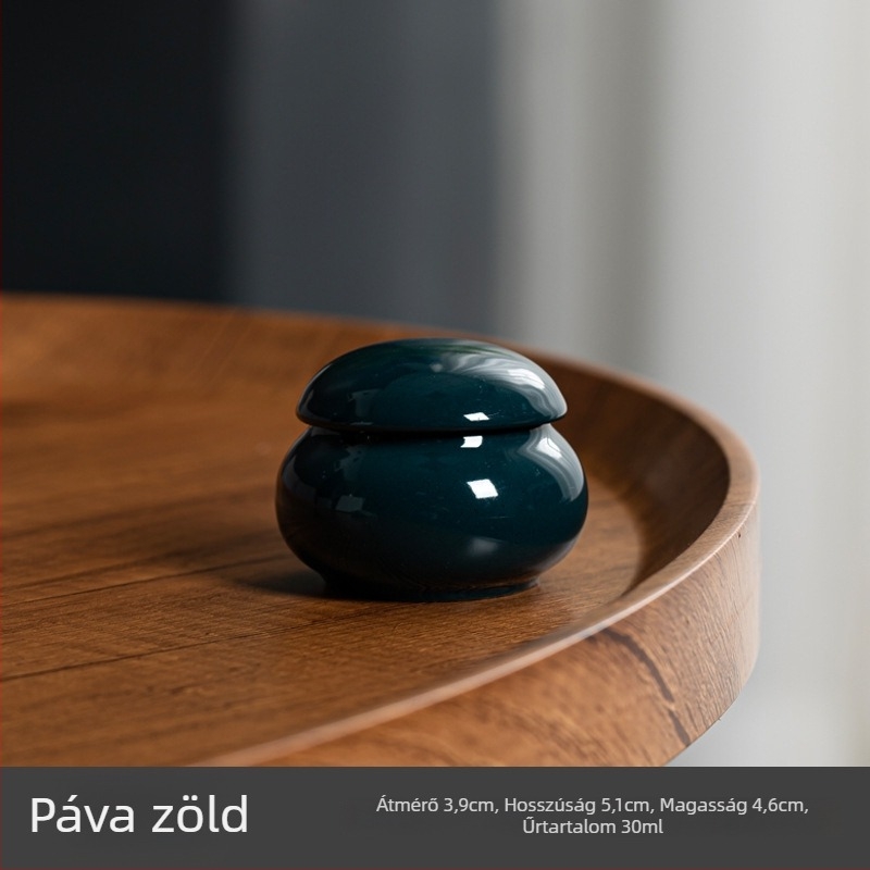 30 g antik stílusú rúzsos üveg, mini kerámia tartály, zárható porcelán üveg