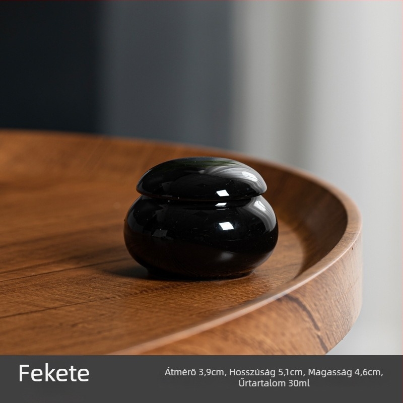30 g antik stílusú rúzsos üveg, mini kerámia tartály, zárható porcelán üveg