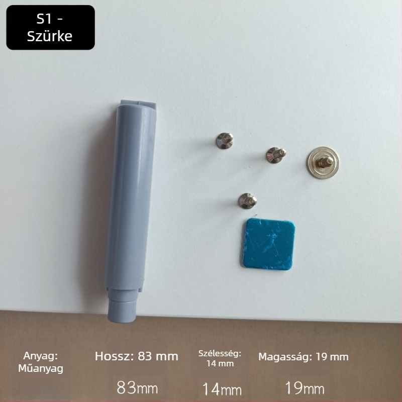 Fogantyú nélküli gravitációs ajtózáró szekrényekhez, snap-on szerelés
