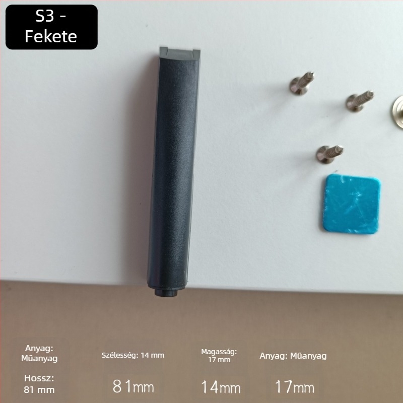 Fogantyú nélküli gravitációs ajtózáró szekrényekhez, snap-on szerelés