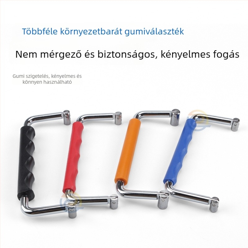 LS509 összecsukható gumírozott fogantyú szekrényekhez és szerszámtárakhoz, krómozott felület