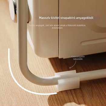 Bambusz konyhai készülékek tároló állványa mikróhoz – Instagram-stílusú, multifunkcionális pultoszervező