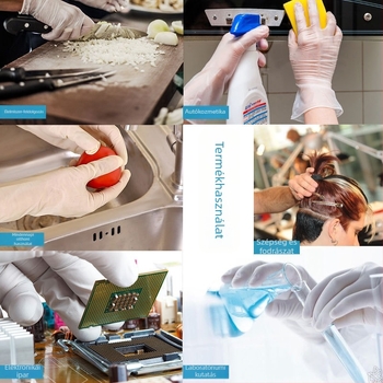 Hosszú nitril kesztyűk, víz- és olajállóak, háztartási feladatokra és konyhai mosogatáshoz, csúszásmentes, tartós, 12 hüvelykes egyszer használatos nitril kesztyűk