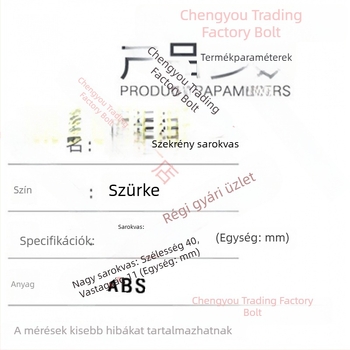 Hidraulikus sarokcsatlakozó készlet konyhai szekrényajtókhoz
