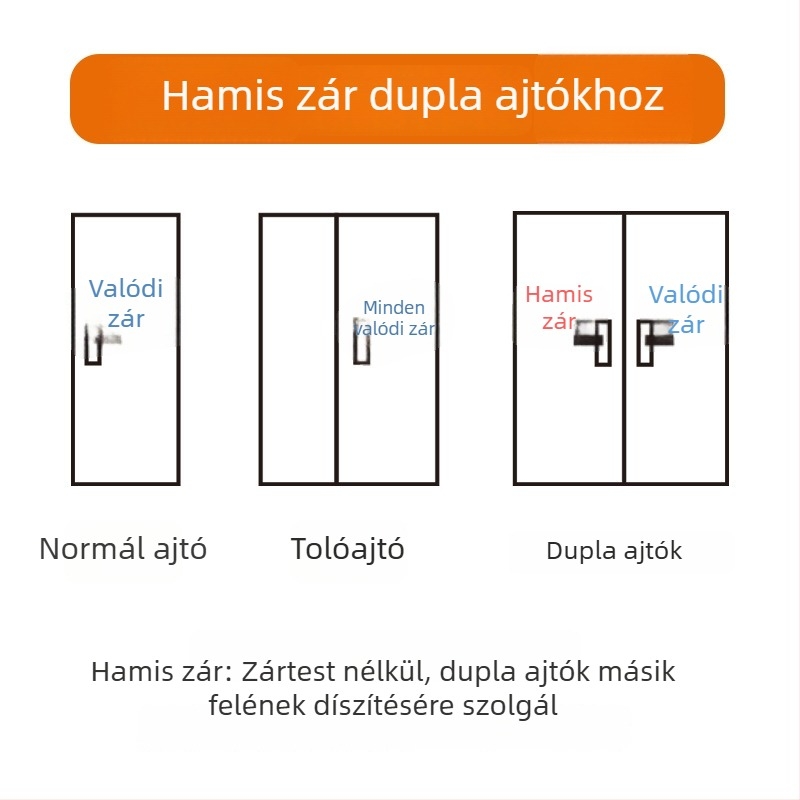 Tiszta rézből készült belső ajtózár, új kínai stílus, hosszított dupla ajtó kilincs faajtókhoz