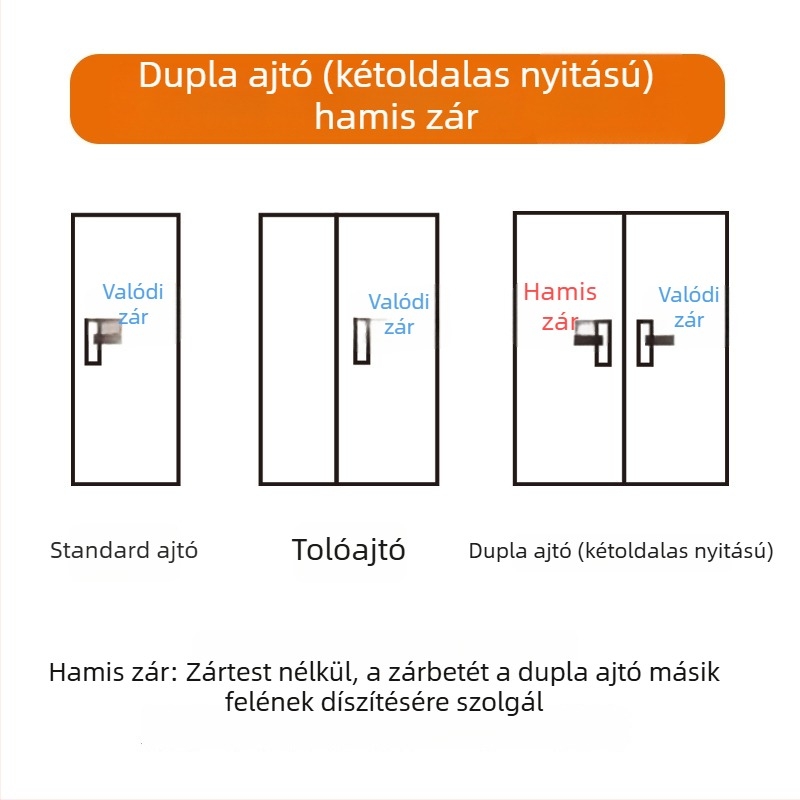 Beltéri ajtózár tiszta rézből, ezüstös felülettel, csendes működésű, francia kristály kilinccsel a hálószobához