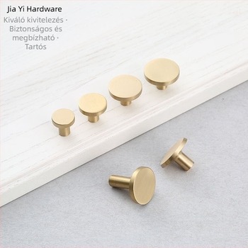 Réz fogantyú szekrényhez, ruhásszekrényhez és fiókokhoz, nagy méretű, egy lyukkal, új kínai stílusú dizájn.