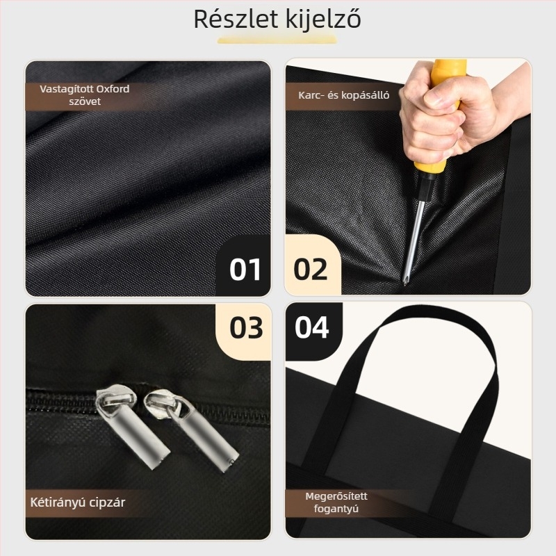 Youna költöztető tároló táska – vízálló, vastag, nagy kapacitású Oxford vászonból, ruha, poggyász és paplan számára