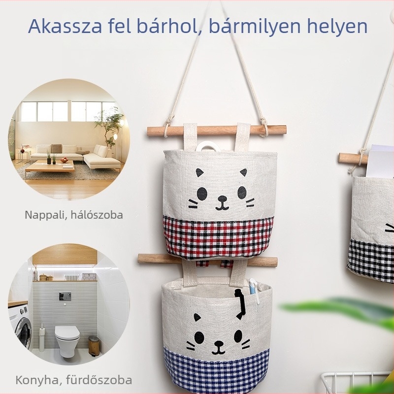 Új többrétegű textil gardrób tároló – falra szerelhető, függő