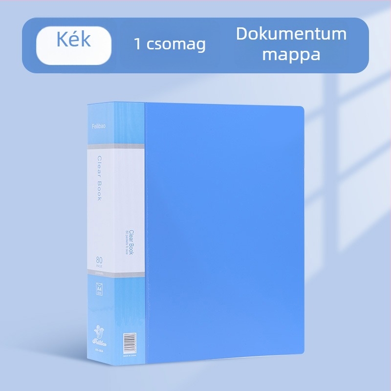 A4-es vastagított átlátszó fájlmappa tesztekhez és terhességi vizsgálatokhoz, többoldalas információs tartó, műanyag