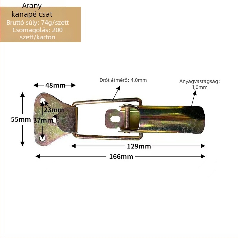 Kanapéhoz való bútoralkatrészek: Plum Blossom csukló, Abalone csatt, pozicionáló csatt és más bútorcsatlakozók