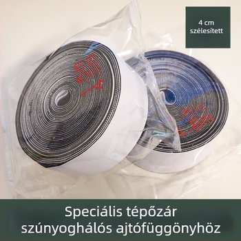 Ajtófüggönyökhöz ragasztó hátoldalú Velcro szalag