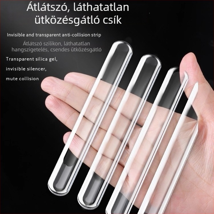 Szilikon ajtófogantyú védőcsík – ütközésvédő szalag szekrényekhez, ajtókhoz, hűtőkhöz és falakhoz