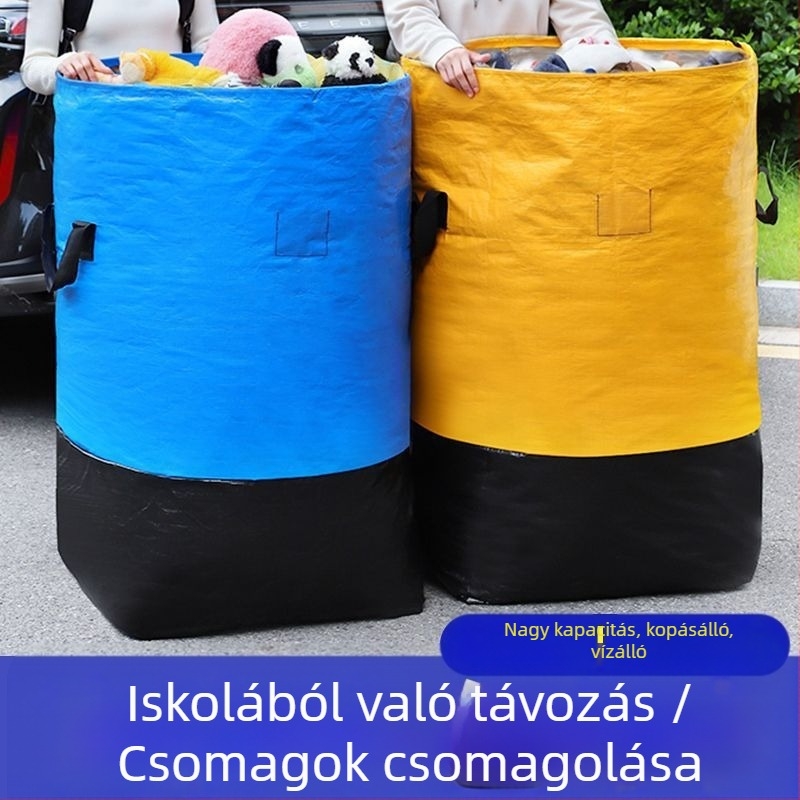 Nagy kapacitású, vízálló szövött költöztető és tároló táska