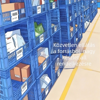 Nyitott felső részű műanyag tároló doboz rendezéshez és polcokra helyezéshez