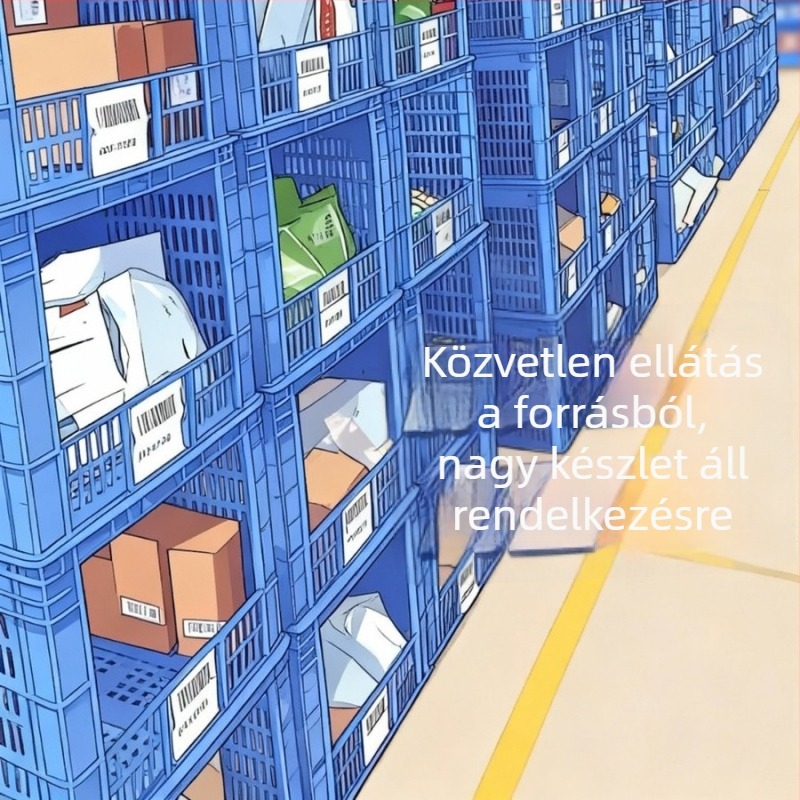 Nyitott felső részű műanyag tároló doboz rendezéshez és polcokra helyezéshez