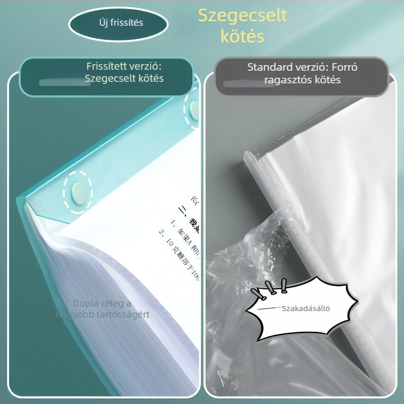 A3-as vizsgalap rendező, nagy kapacitású, többszintű PP tároló, Modell 010, 30 oldal, Kód Jx0013
