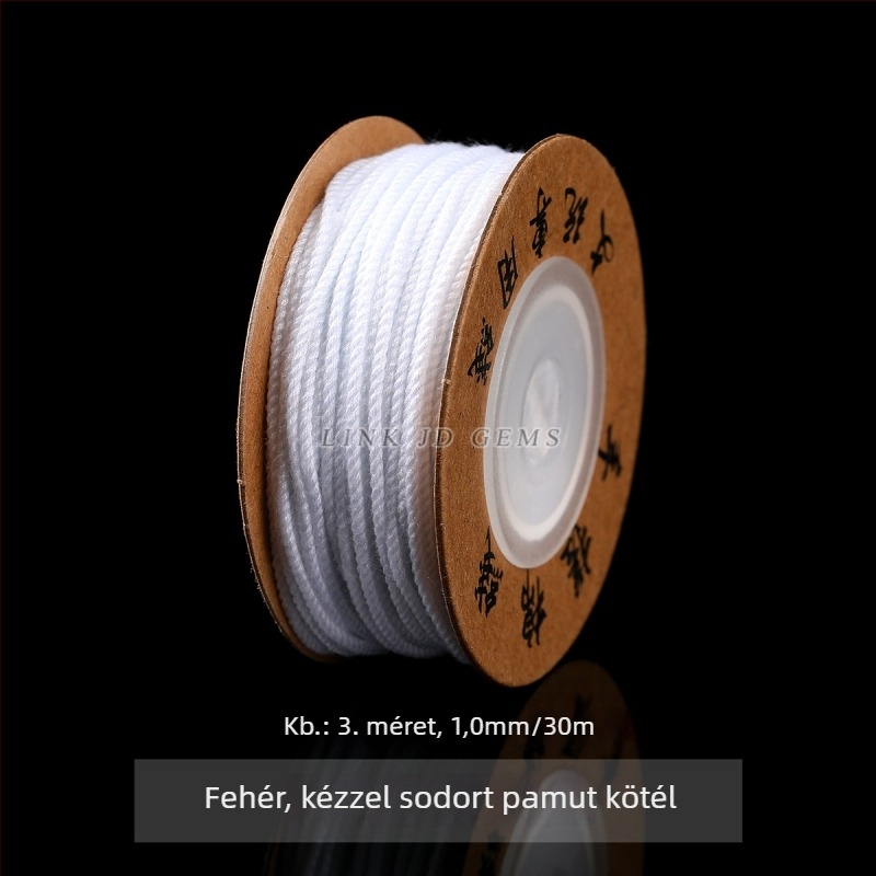 Jingde Jewelry tibeti stílusú kézzel sodort pamutfonal karkötőhöz, DIY ékszerekhez illő fonott zsinór bojtokkal, kopásálló