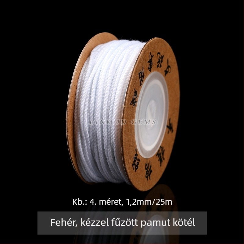 Jingde Jewelry tibeti stílusú kézzel sodort pamutfonal karkötőhöz, DIY ékszerekhez illő fonott zsinór bojtokkal, kopásálló