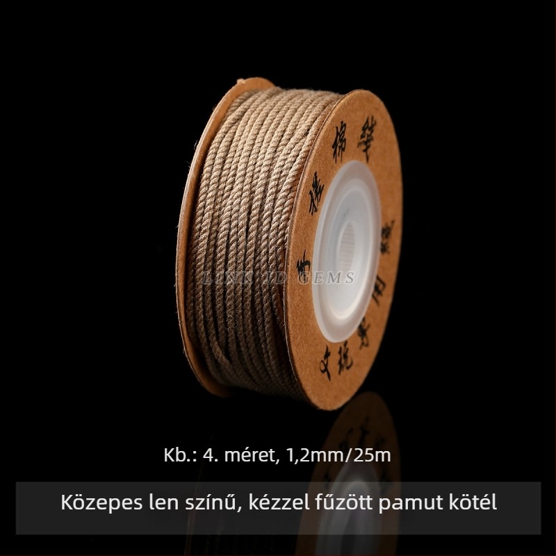 Jingde Jewelry tibeti stílusú kézzel sodort pamutfonal karkötőhöz, DIY ékszerekhez illő fonott zsinór bojtokkal, kopásálló