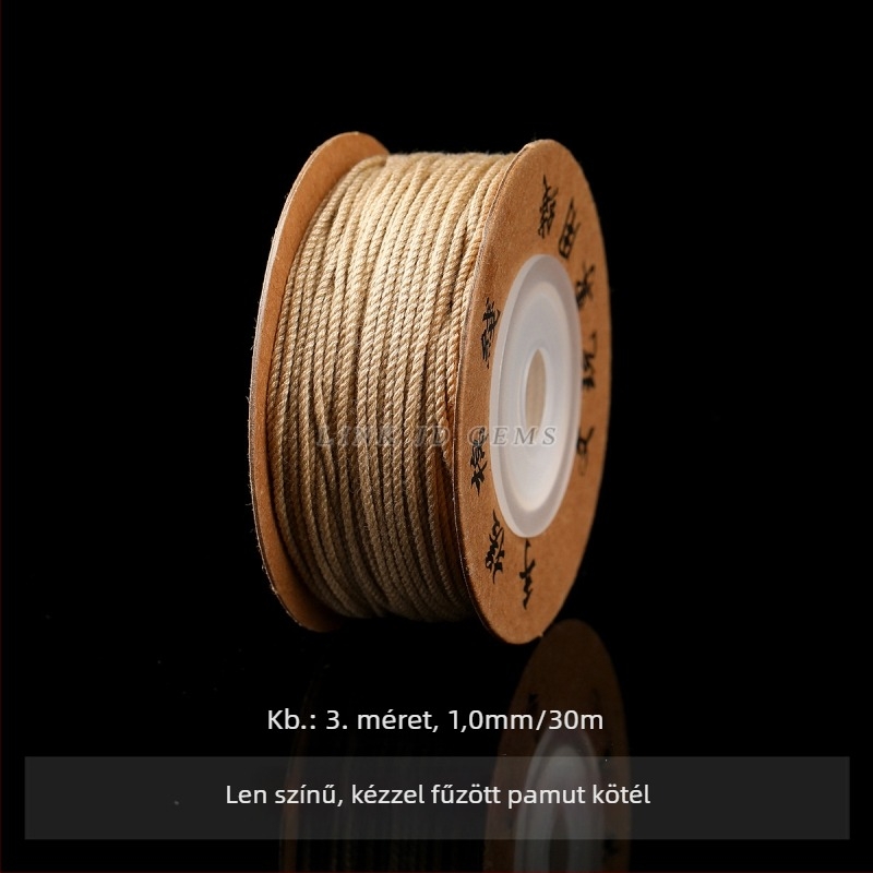 Jingde Jewelry tibeti stílusú kézzel sodort pamutfonal karkötőhöz, DIY ékszerekhez illő fonott zsinór bojtokkal, kopásálló