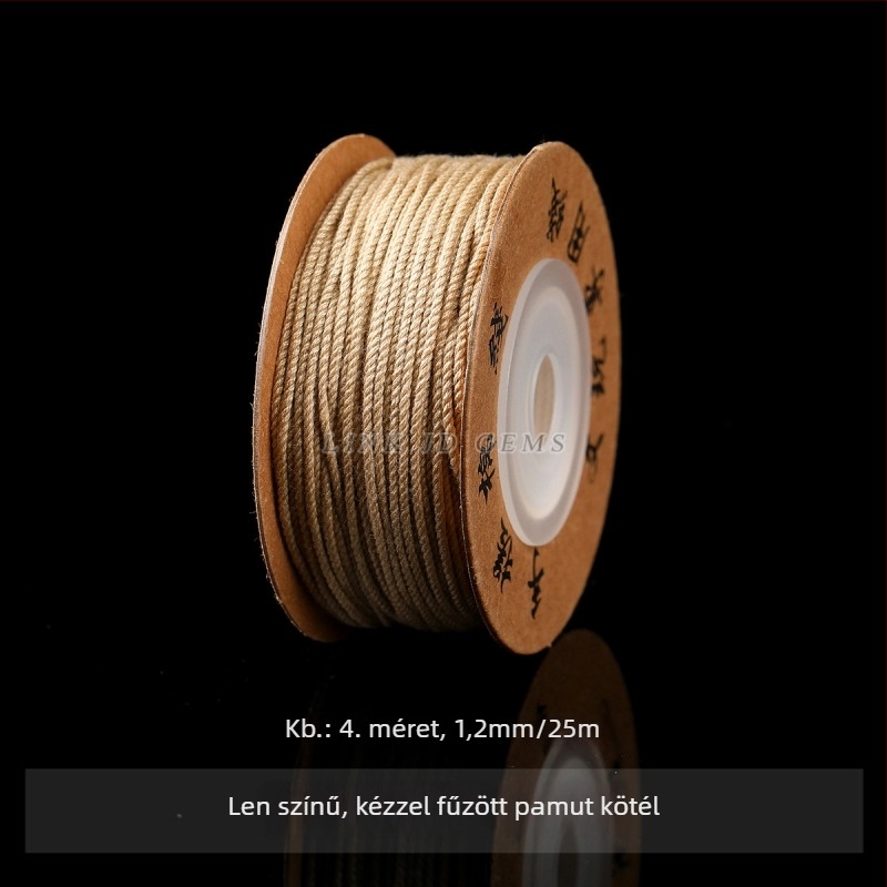 Jingde Jewelry tibeti stílusú kézzel sodort pamutfonal karkötőhöz, DIY ékszerekhez illő fonott zsinór bojtokkal, kopásálló
