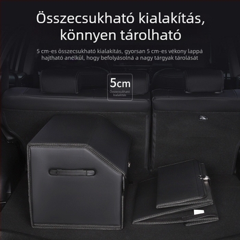 Két rétegű, összecsukható csomagtartó tároló doboz autóhoz