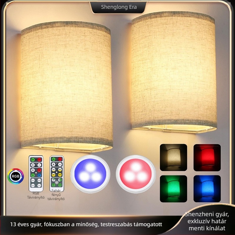 LED belső falikar RGB hangulatvilággal hálószobához, az ágynál, lépcsőházhoz és folyosóra – vezeték nélküli